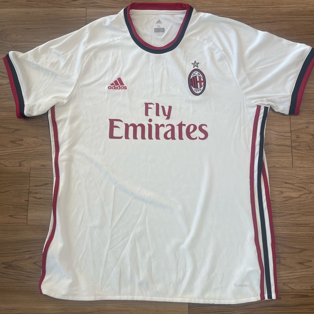 AC Milan Adidas 17/18 Away Jersey Shirt Size XL